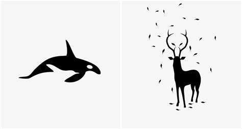 Brilliant Negative Space Illustrations Of Animal Predators And Their Preys