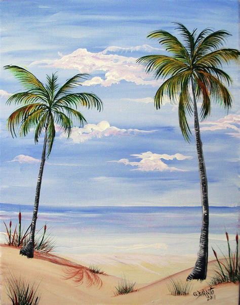 20+ Easy Beach Painting Ideas - HARUNMUDAK