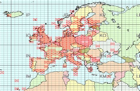 50 MHz Grid squares worked in Europe