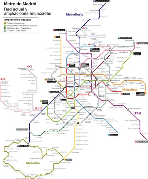 Madrid Spain Metro System Subway Diagram Map Train Rail Railroad Title ...