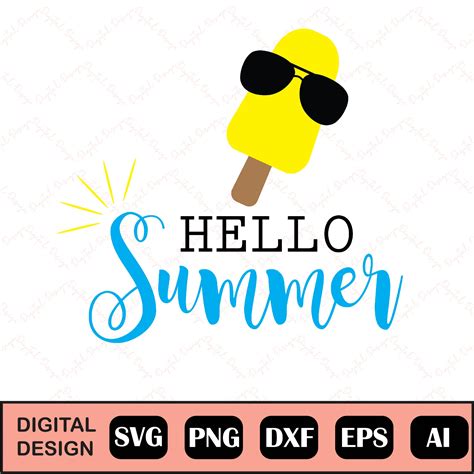 Hello Summer Svg, Welcome Summer Svg, Summer Sign Svg, Hello - Inspire ...