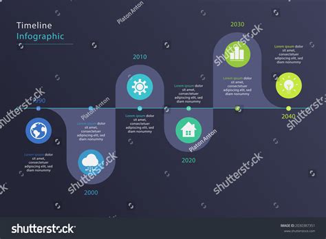 Process Infographic Design Template Timeline Step Stock Vector (Royalty ...