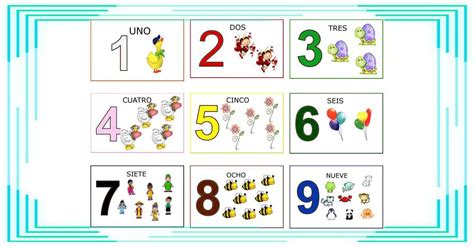 Recursos Para El Aula: Los Números Del 1 Al 9 Fichas De Números Para ...