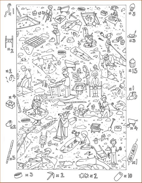 Wheres Waldo Coloring Page Sketch Coloring Page E8E | Hidden pictures ...