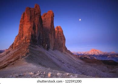 Tre Cime Di Lavaredo Sunrise Dolomite Stock Photo 122591200 | Shutterstock