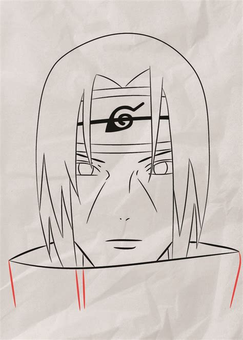 How to Draw Itachi Uchiha - Easy Drawing