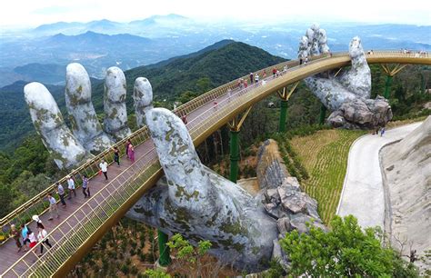 Vietnam's Most Spectacular New Bridge is Held Aloft by a Pair of Hands ...