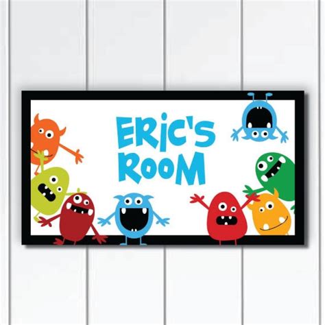 Items similar to Personalized Kids Door Sign, Cute and Fun Colorful ...