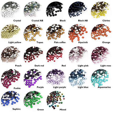 1000 High Quality Resin Crystal Flat Back Rhinestone Gems Nail Art ...