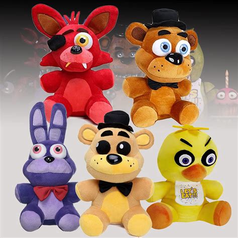 Buy 5 Pcs FNAF 1 plushies set, soft FNAF 1 plushies, 7.1’’ 5 nights at ...