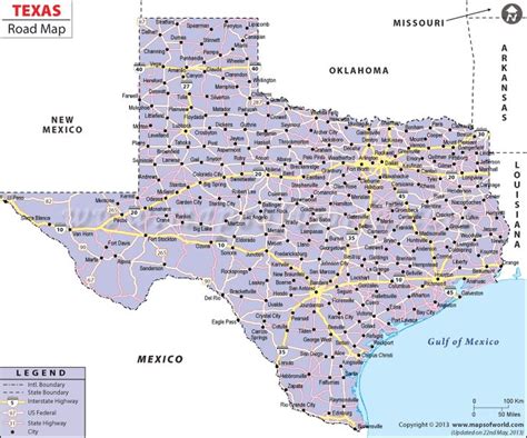 Texas Road Map | Texas Highway Map | Texas road map, Texas map with ...