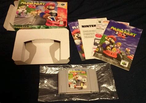 Mario Kart 64 Original Box, Cartridge, Manuals. Original Owner ...