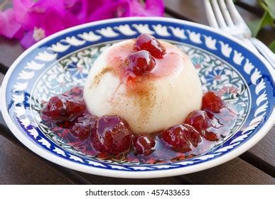 Semolina Pudding Cinnamon Strawberry Jam Stock Photo 457433653 ...