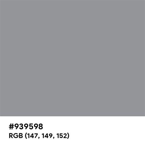 Gray CMYK color hex code is #939598