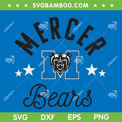 Mercer University Bears Logo SVG PNG