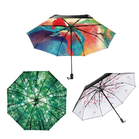 Aliexpress.com : Buy Creative three folding umbrella sun protection UV ...