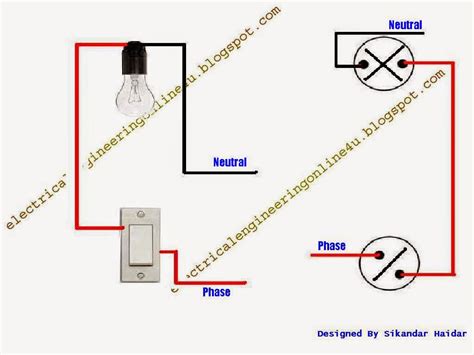 How to wire bulb by one way switch