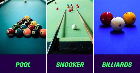 Billiards vs Pool vs Snooker: 4 Key Differences