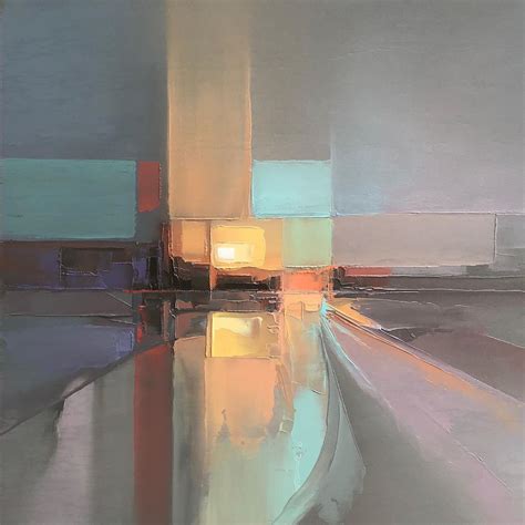 Abstract Landscape Paintings Capture Energetic Cityscapes