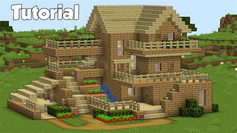 Minecraft: How to Build a Wooden House | Easy Survival House Tutorial ...