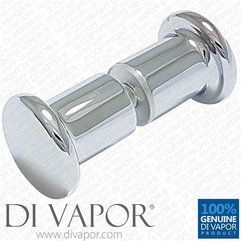 Shower Door Knobs Handle | Solid Copper | Chrome Plated - 30mm x 65mm