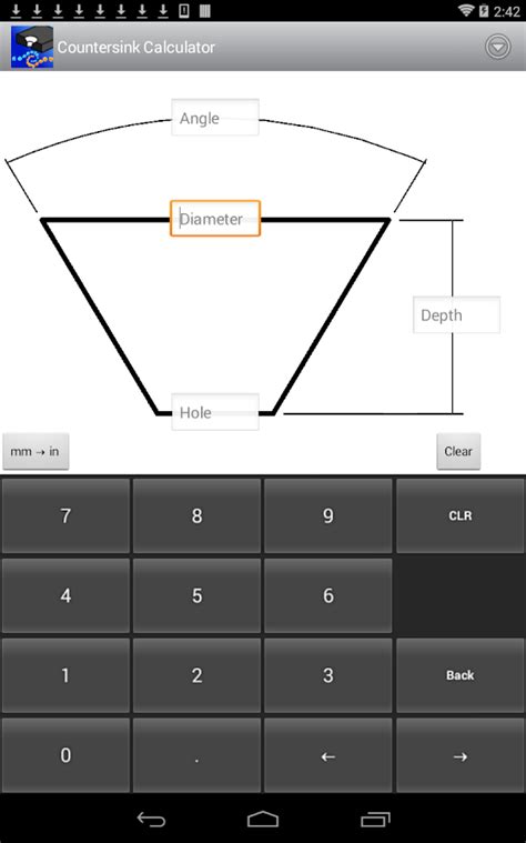 Countersink Calculator - Android Apps on Google Play