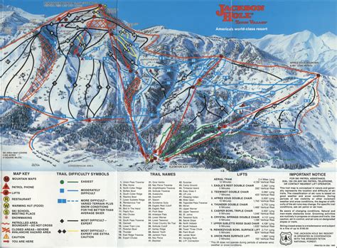 Jackson Hole Ski Resort Map - World Map