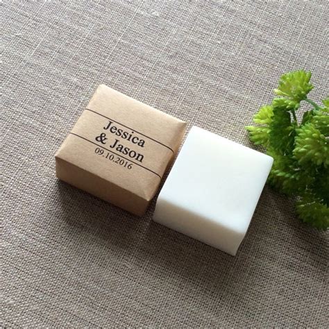 100 Personalized Mini Soap Favors wedding by BethAndOliviasMarket