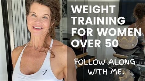 WEIGHT TRAINING FOR WOMEN OVER 50. I teach you how in this follow along workout with dumbbells ...