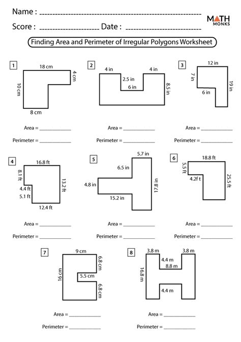 Area and Perimeter Worksheets | Interactive Math Practice