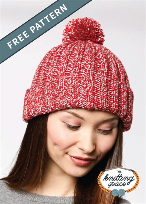 Favorite Knitted Pompom Hat [FREE Knitting Pattern] | Knitted mittens ...