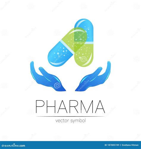 Pharmacy Vector Symbol with Hands for Pharmacist, Pharma Store, Doctor ...