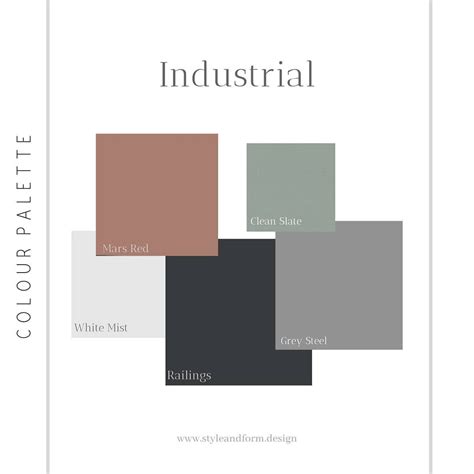 Industrial Style Color Palette – The Urban Decor