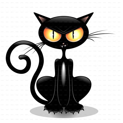 Angry Black Cat Cartoon, Vectors | GraphicRiver