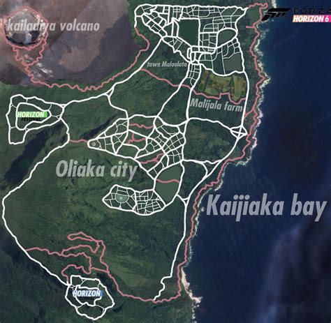 Here is a forza horizon 6 concept map (Hawaii) : r/ForzaHorizon