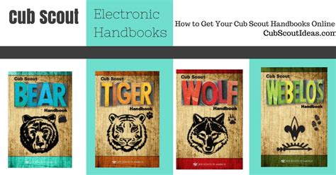 How to Get Your Cub Scout Handbooks Online | Cub Scout Ideas