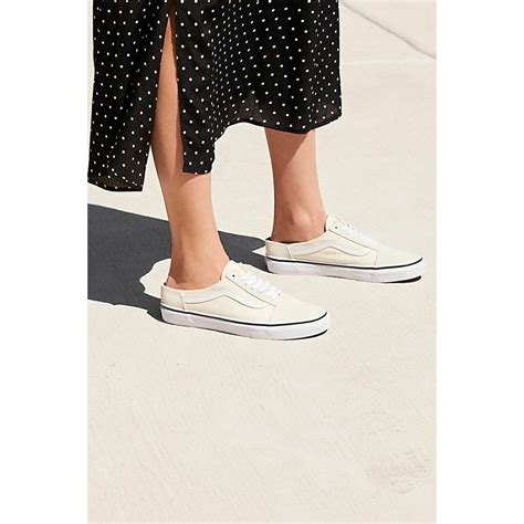 Vans - Vans Old Skool Mule Classic White/True White Women's Skate Shoes ...