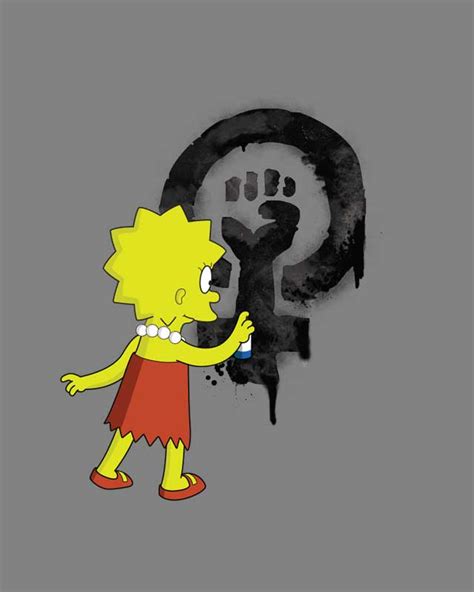 Lisa Simpson Feminist T shirt from Heretic Wear