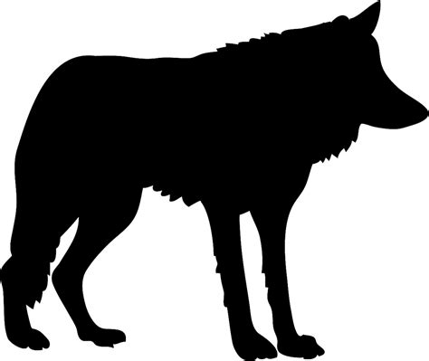 Howling Wolf Silhouette at GetDrawings | Free download