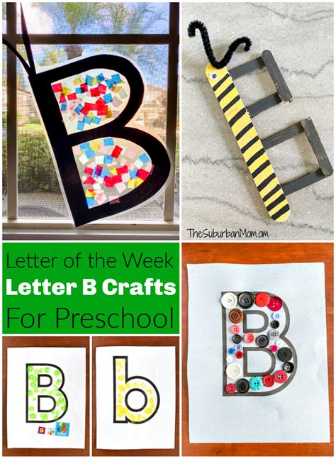 Letter “B” Crafts For Preschool - Plus Printable Worksheets