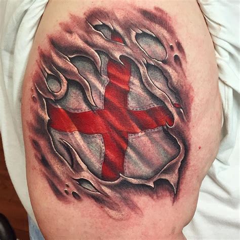 St George Flag Tattoo - Best Tattoo Ideas Gallery | Tatuajes de bandera ...