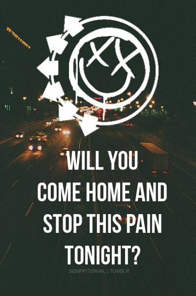 blink 182 lyrics on Tumblr