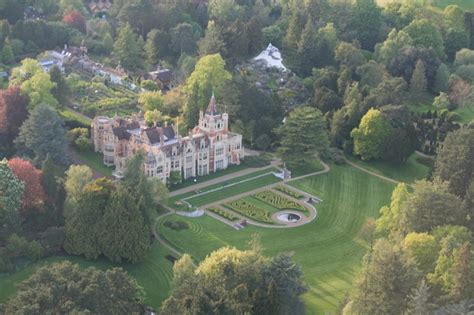 Friar Park, the home of Beatle George Harrison Aerial view from our ...