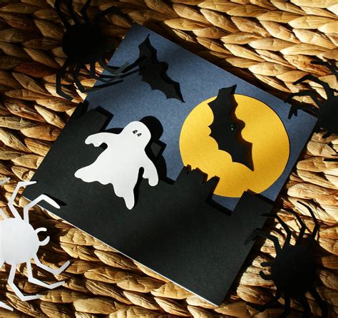 Craft Magic: Handmade Halloween Cards - Ghost, Castle Ruin, Bats and ...