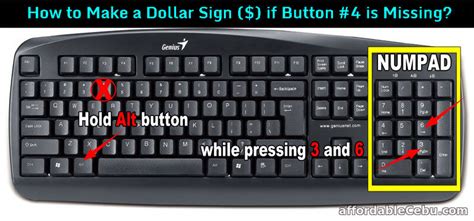 How to Make Dollar Sign ($) in Keyboard (Computer or Laptop ...