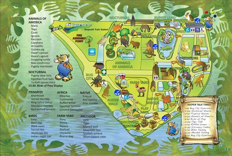 Shepreth Wildlife Park - Map of Park