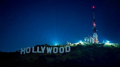 hollywood-sign-night — The Hollywood Home The Hollywood Home