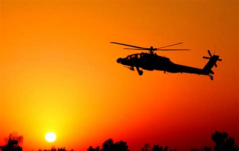 HD Wallpaper of the Boeing AH-64 Apache in Twilight