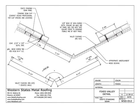 Fixed Valley Flashing For Standing Seam Metal Roofing