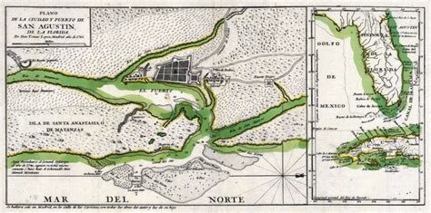 map of st. augustine | Historical maps, Map of florida, North america map